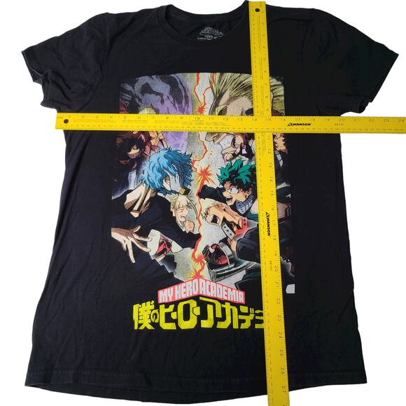 My Hero Academia Graphic Tee T-Shirt Anime Short Sleeve Black Men's Size M 1779 - Picture 4 of 4